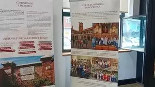 Exposición en Laviana sobre los 15 años de la Asociación Trece Rosas de memoria histórica