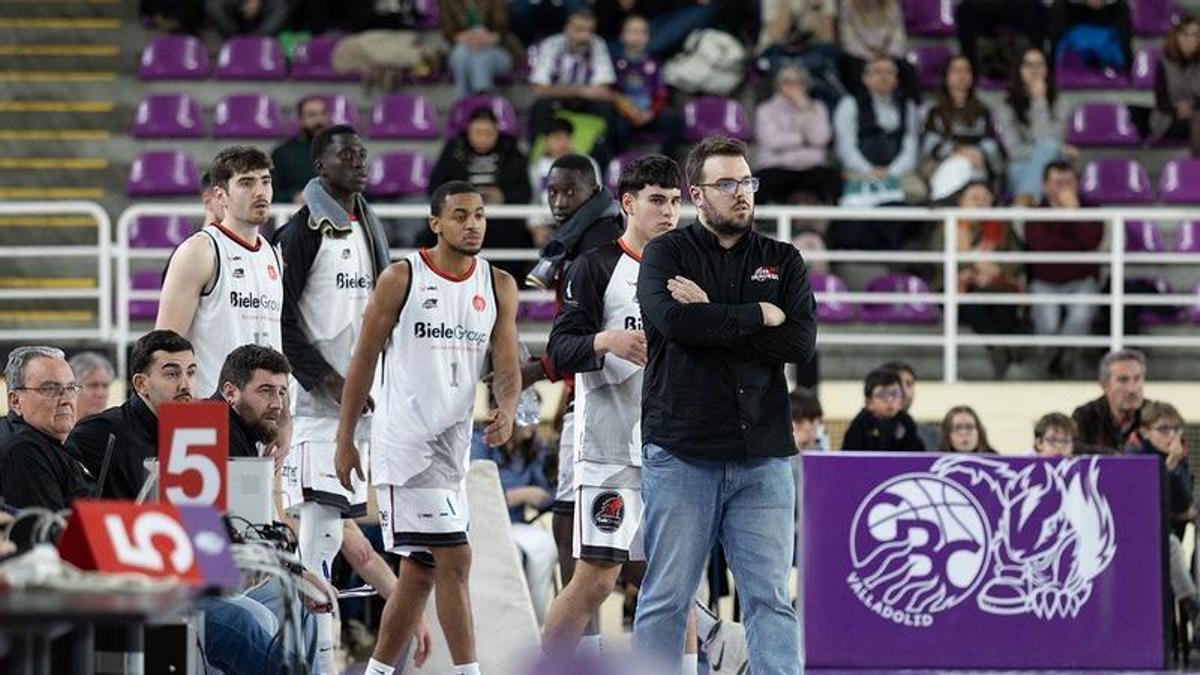 Iñigo Nuñez, durante un partido con el Biele.