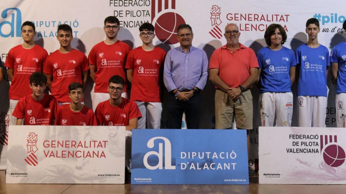 Equips del CPV Orba B i CPV Mutxamel, finalistes de 2ª de Llargues. | FEDPIVAL