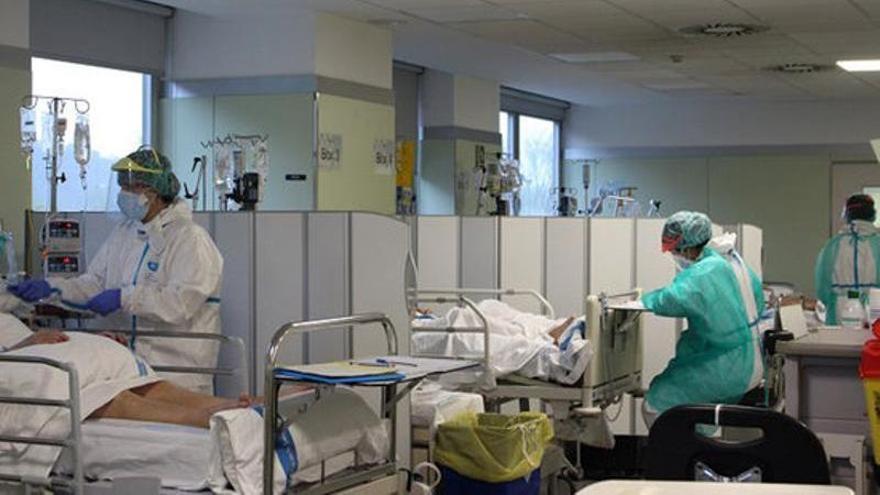 La UCI 3 de l&#039;Hospital Trueta de Girona el 6 d&#039;abril de 2020