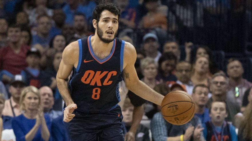 Abrines, durante un partido con los Thunder.