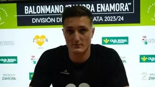 Guillermo Medina, jugador del Balonmano Zamora Enamora: "Ahora hay más ganas que nunca"