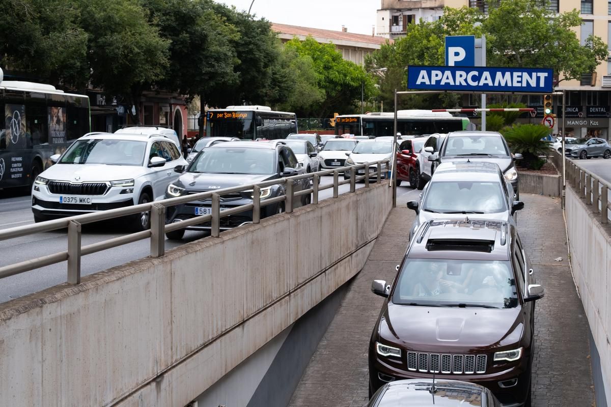 Las fotos del colapso en Palma que ha suturado calles, aparcamientos, buses y servicio de taxi