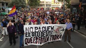 Mut de la manifestació de Barcelona ACN