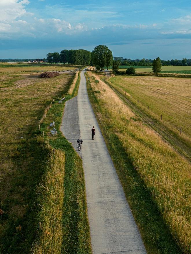 Uno de los senderos de la provincia de Limburg, Flandes