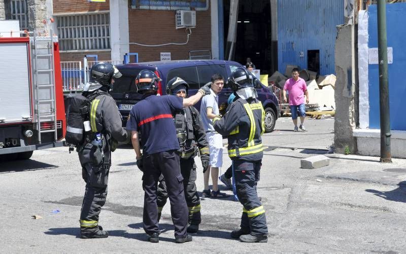 Fotogalería: Incendio en el polígono de Cogullada