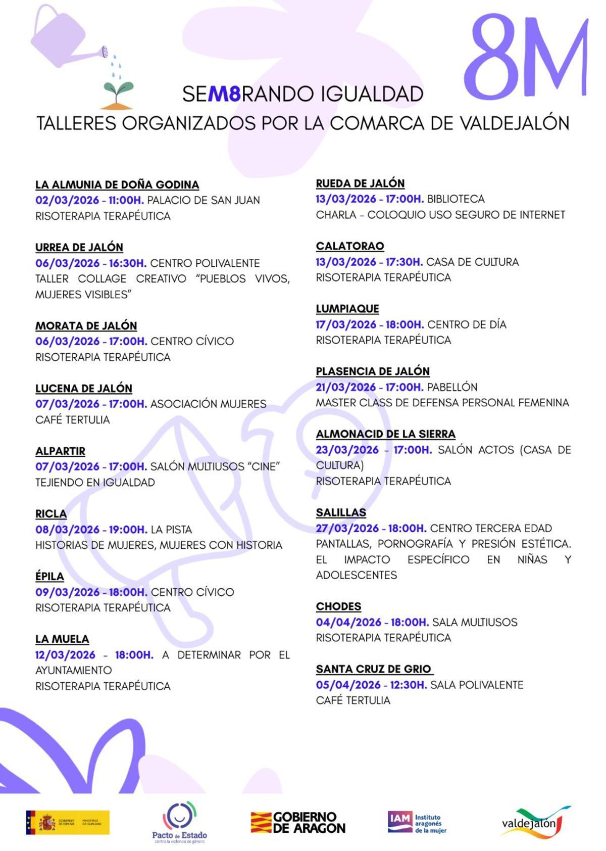 Este año la marcha por la igualdad recorrerá la localidad de Lumpiaque. | SERVICIO ESPECIAL