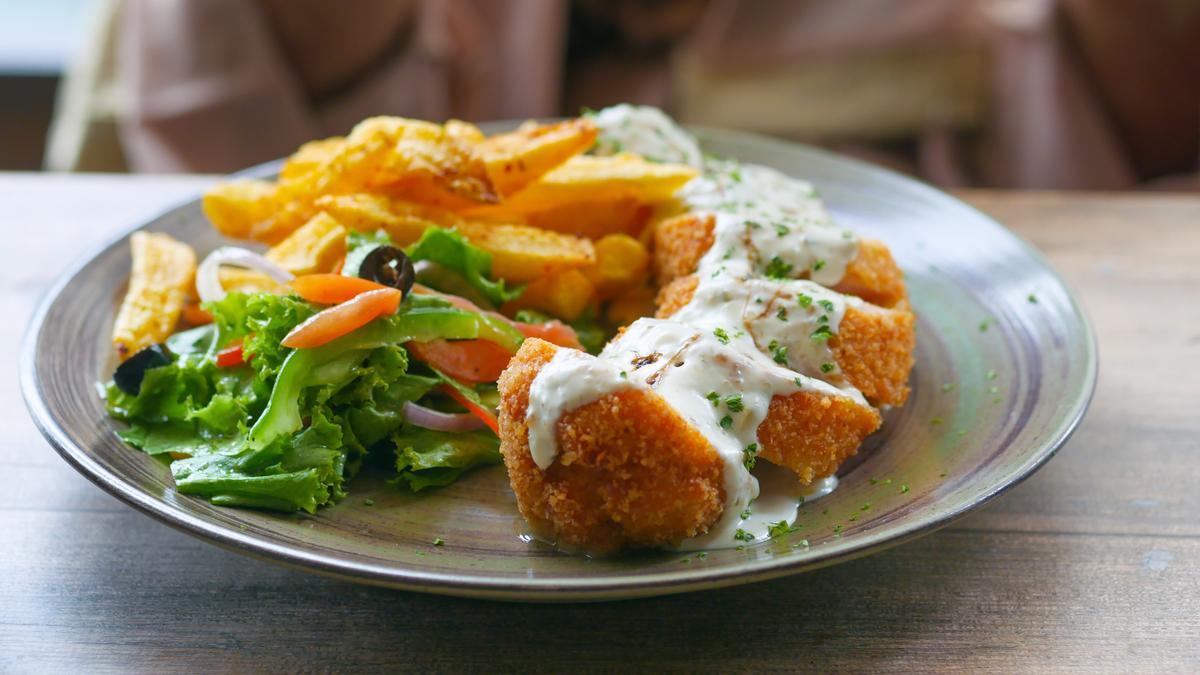 Cómo preparar un cordón bleu en la air fryer.