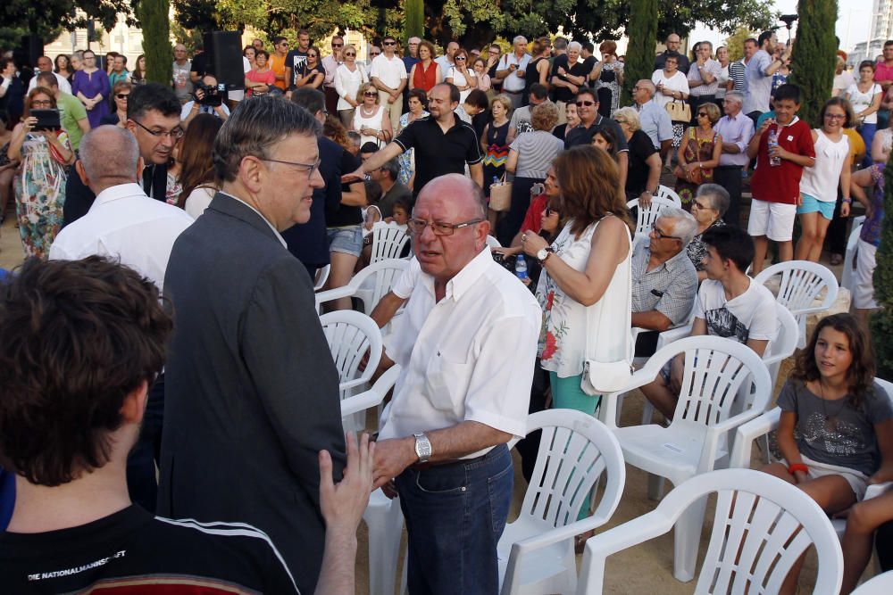 Inauguración del monumento homenaje a las víctimas del metro en el décimo aniversario del accidente