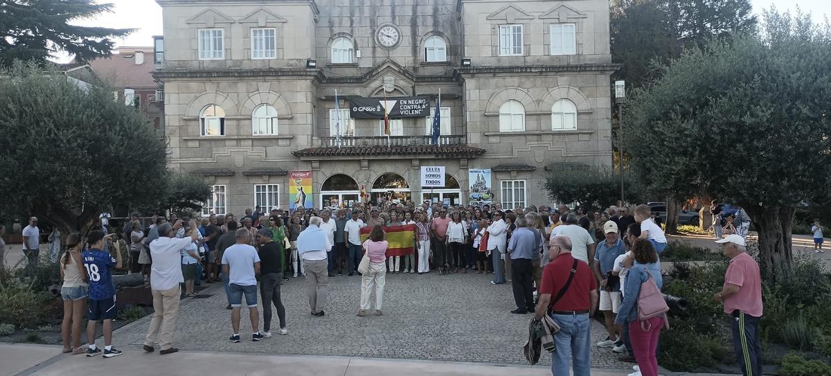 La protesta vivida en O Grove.