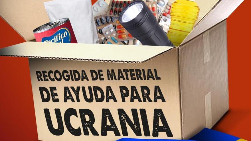 Recogida de material de ayuda para Ucrania impulsada por el Consejo Local de la Juventud de Zamora.