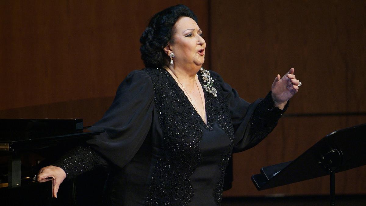 La soprano Montserrat Caballé.
