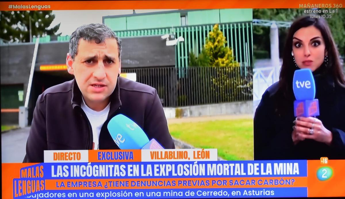 Un momento de la entrevista del programa "Malas lenguas" a David Álvarez.