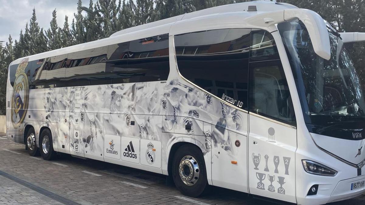 Una imagen de archivo del autobús del Real Madrid