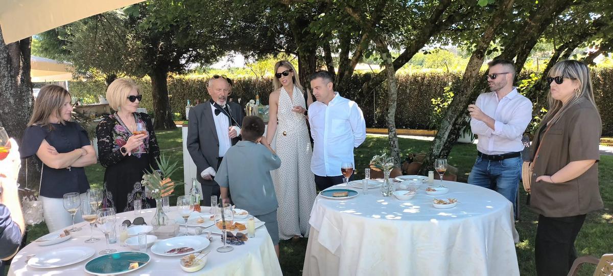 Quico y su mujer María del Carmen acompañados por los suyos el pasado 31 de mayo