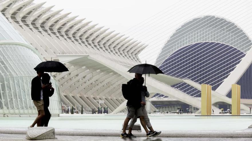 La tormenta de verano de la pasada semana en Valencia.