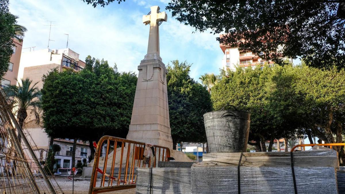 Las obras en el Passeig de Germanies, en una imagen de hace unos días.