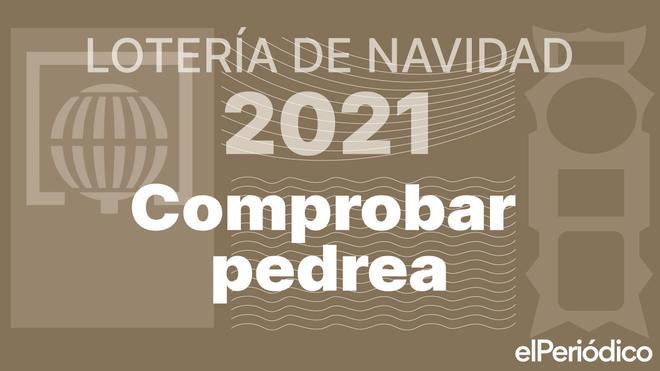 Comprobar pedrea de la Lotería de Navidad 2021