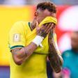 Neymar Jr. llora tras la eliminación de Brasil en el Mundial