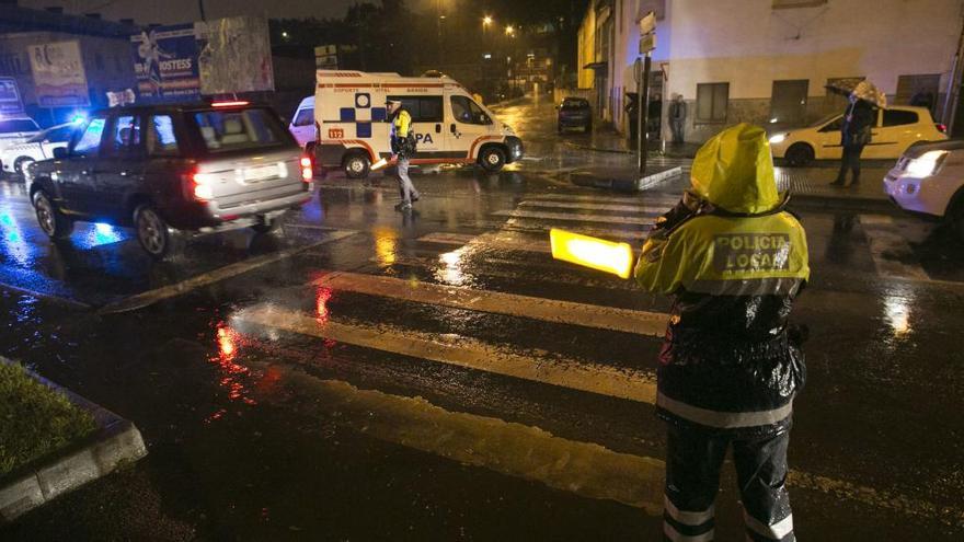 El lugar del accidente, en Raíces Nuevo.