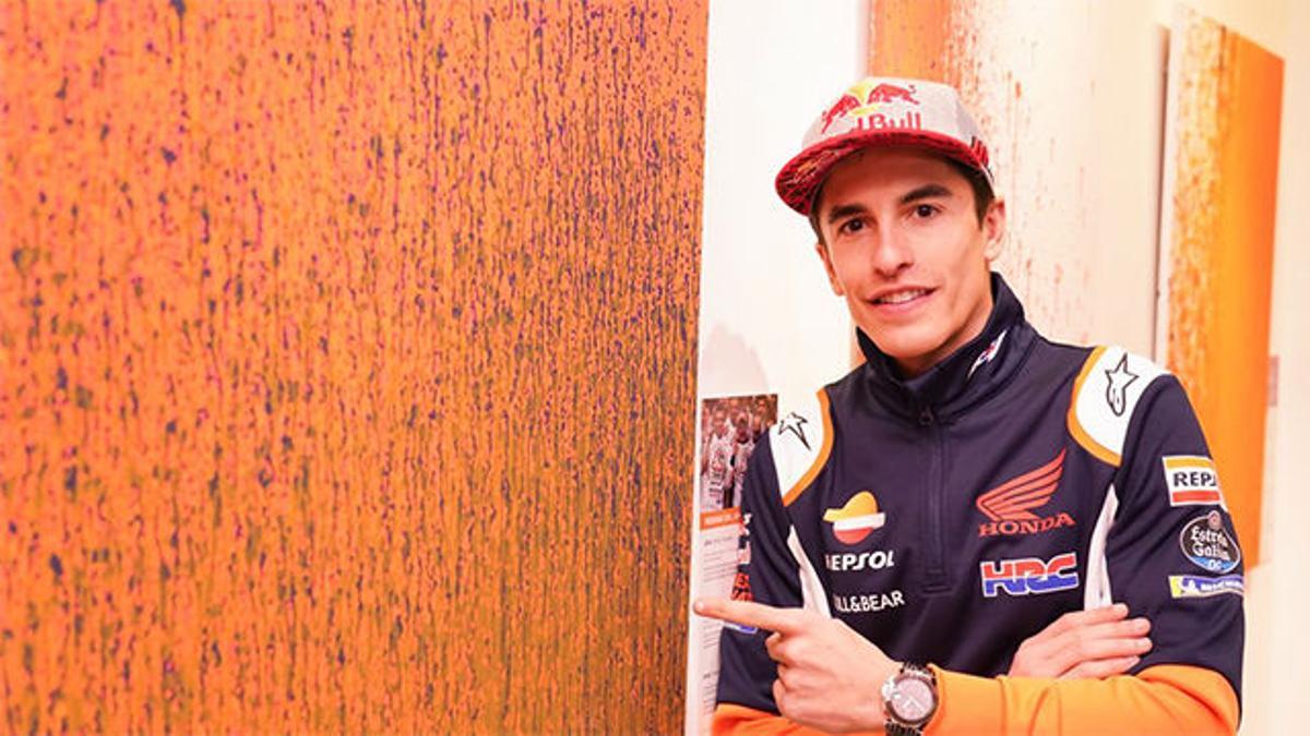 La original forma de pintar cuadros de Marc Márquez