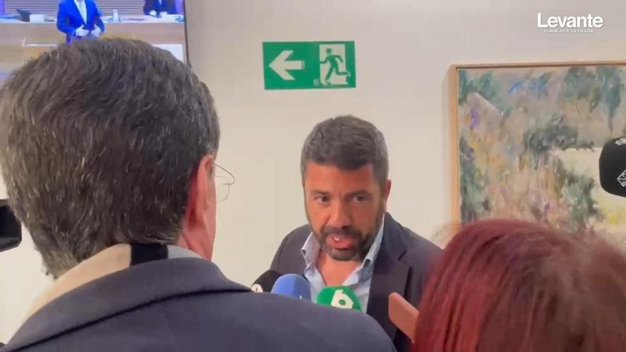 La reacción de Mazón tras la decisión de la jueza: 