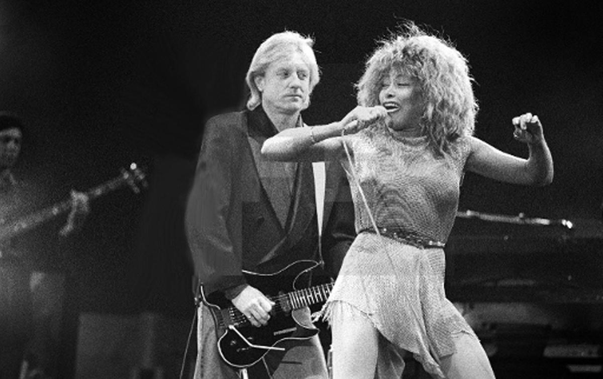 Tina Turner durante el concierto que ofreció en La Romareda en octubre de 1990.