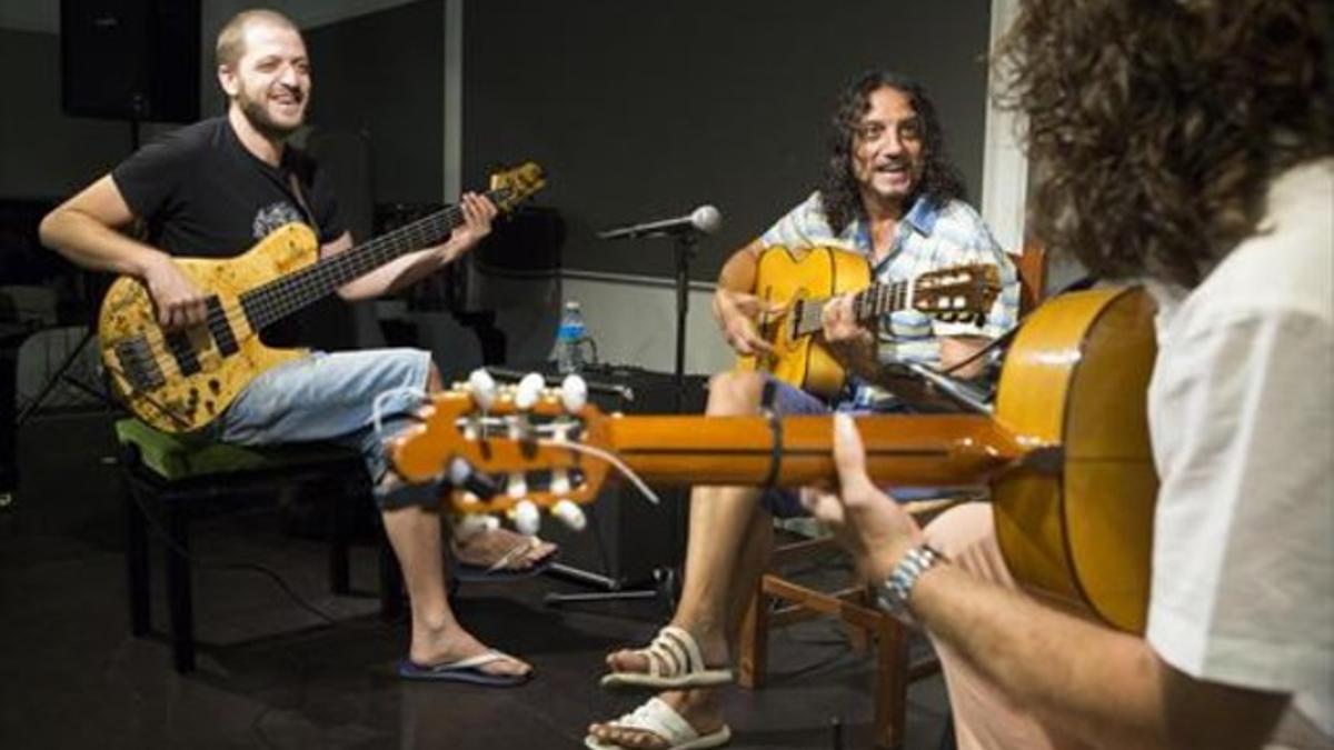 Joan Clota, ayer en el Taller de Músics.