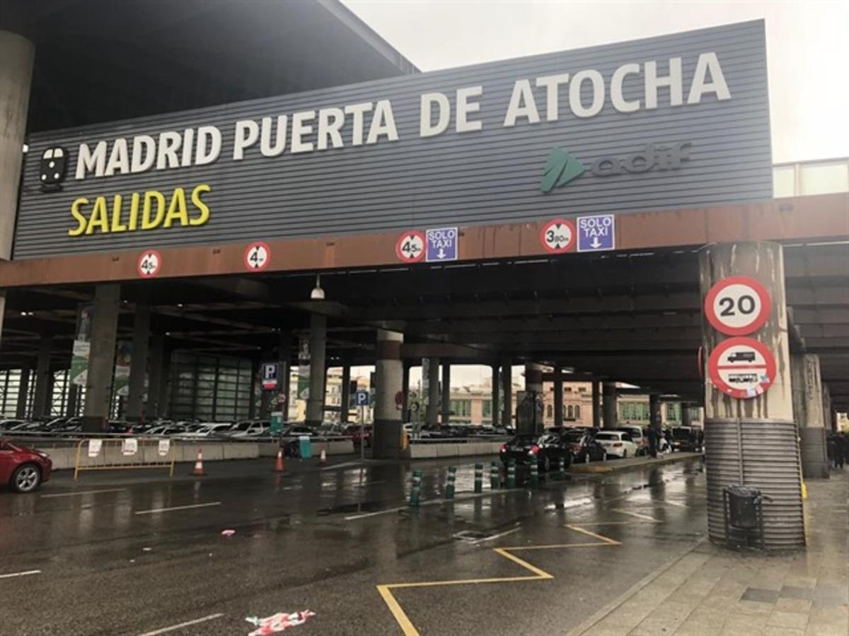  La estación de tren de Atocha en Madrid.