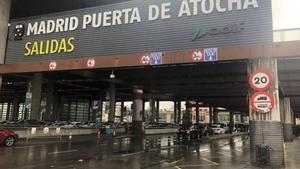  La estación de tren de Atocha en Madrid.