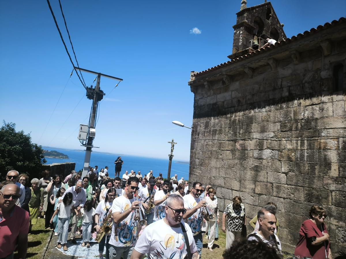 La celebración del Corpus de Cela, en Bueu La celebración del Corpus de Cela, en Bueu