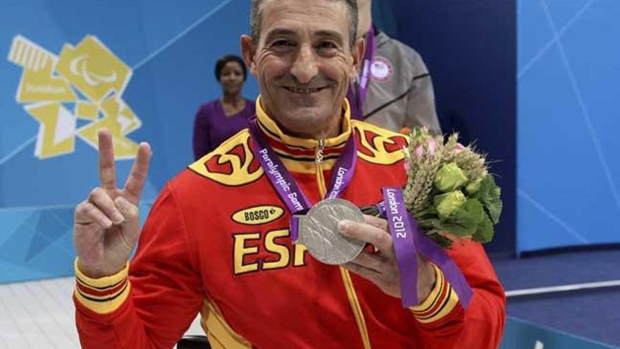 Chano Rodríguez, con una de las medallas de Londres 2012.