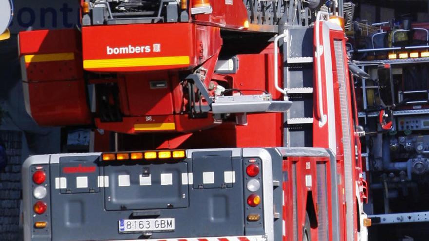 Incendi en una caravana del recinte firal de Figueres