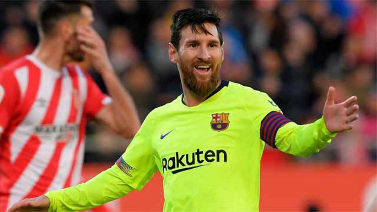 'Delicatessen' de gol: Messi cerró el marcador en Montilivi con un golazo de vaselina