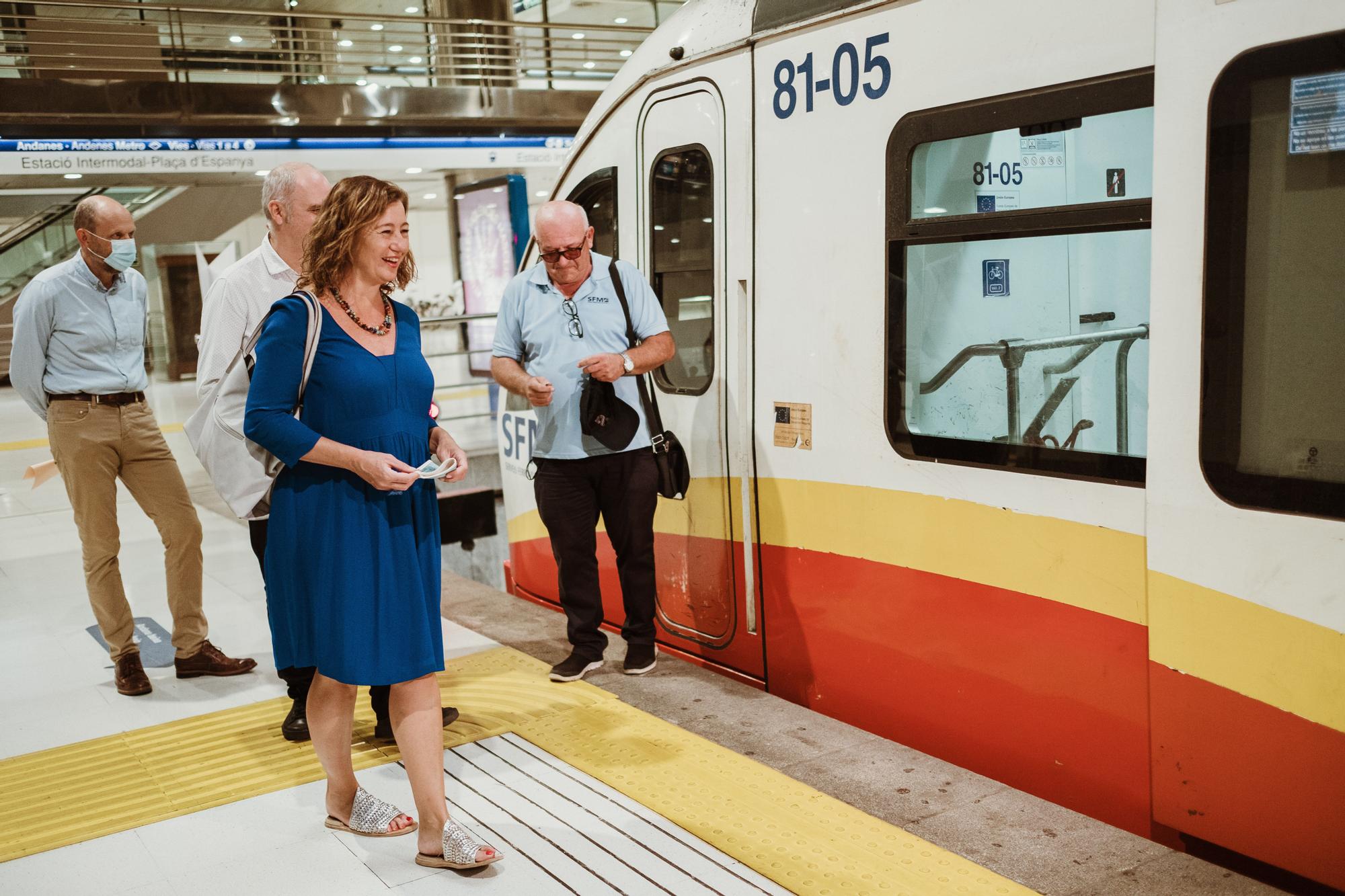 Primer día de tren gratis en Mallorca