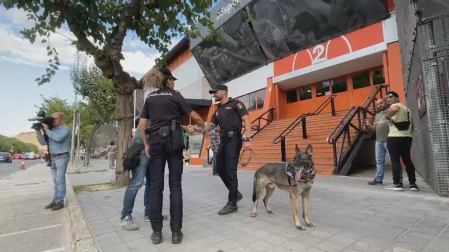 Despliegue policial por el partido del Valencia Basket frente al Maccabi