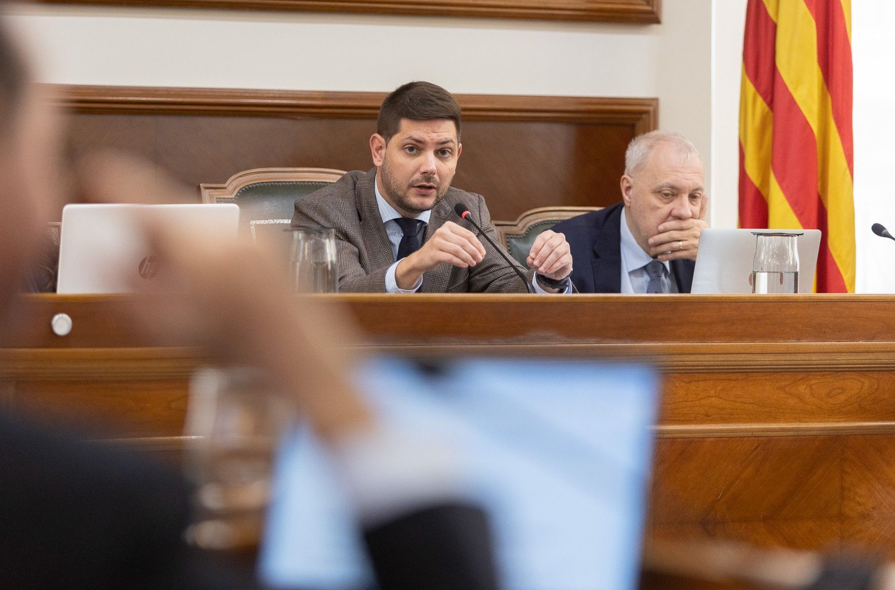 Prieto en el pleno de diciembre.