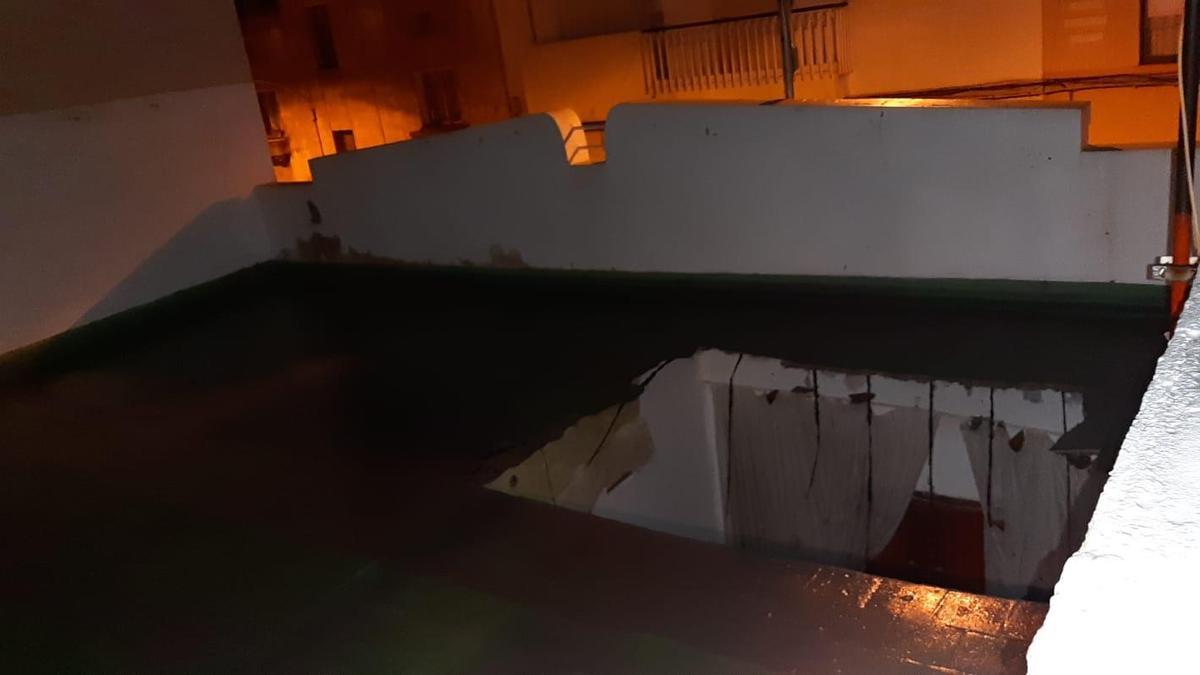 Derrumbe de una vivienda en la calle Mencey Bencomo, en Santa Cruz de Tenerife