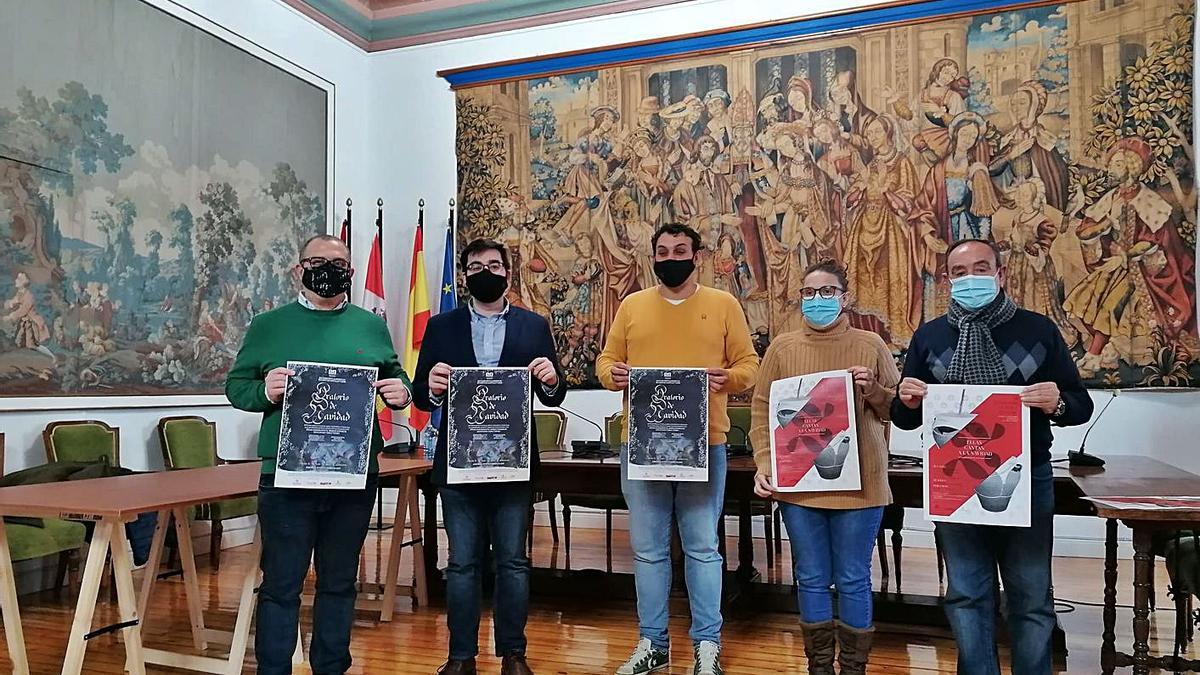 Presentación ayer de la actuación flamenca y del concierto Oratio de Navidad en la ciudad toresana. | M. J. C.