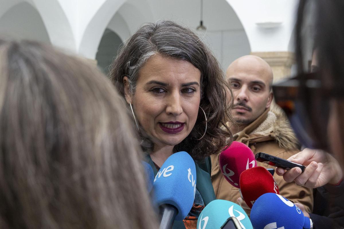 La portavoz de Unidas por Extremadura, Irene de Miguel.
