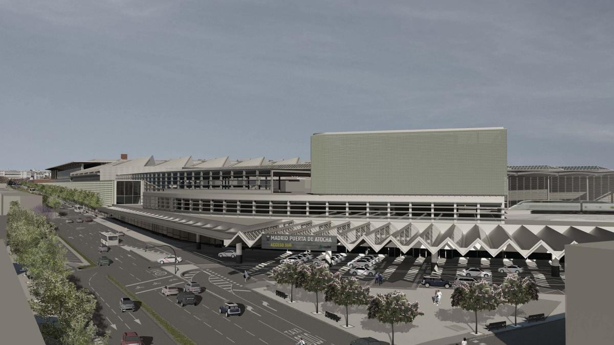 Recreación de la nueva Estación de Atocha, en Madrid.