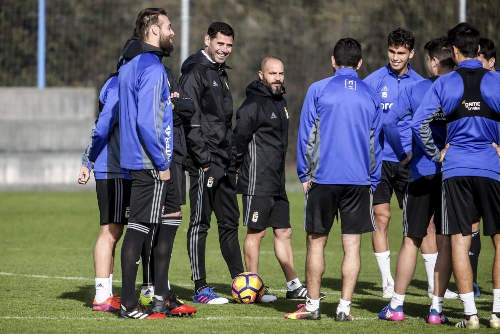 Entrenamiento del Real Oviedo.