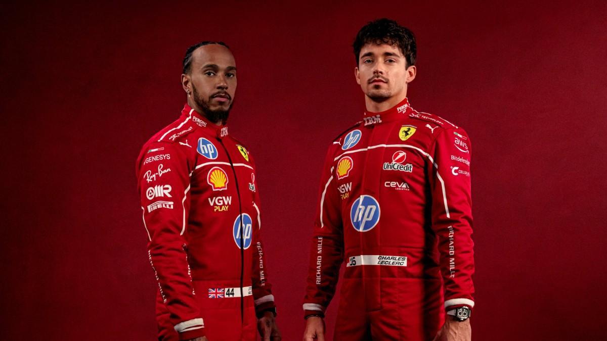 Hamilton y Leclerc, con el nuevo mono