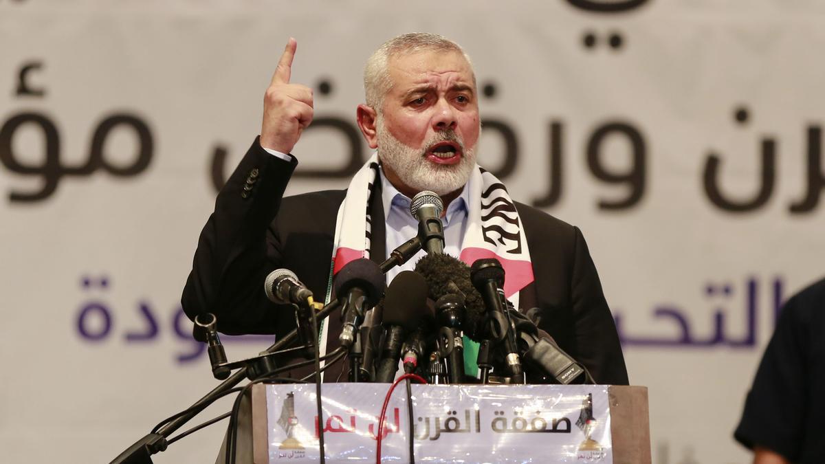 El líder del brazo político del Movimiento de Resistencia Islámica (Hamás), Ismail Haniye (archivo)