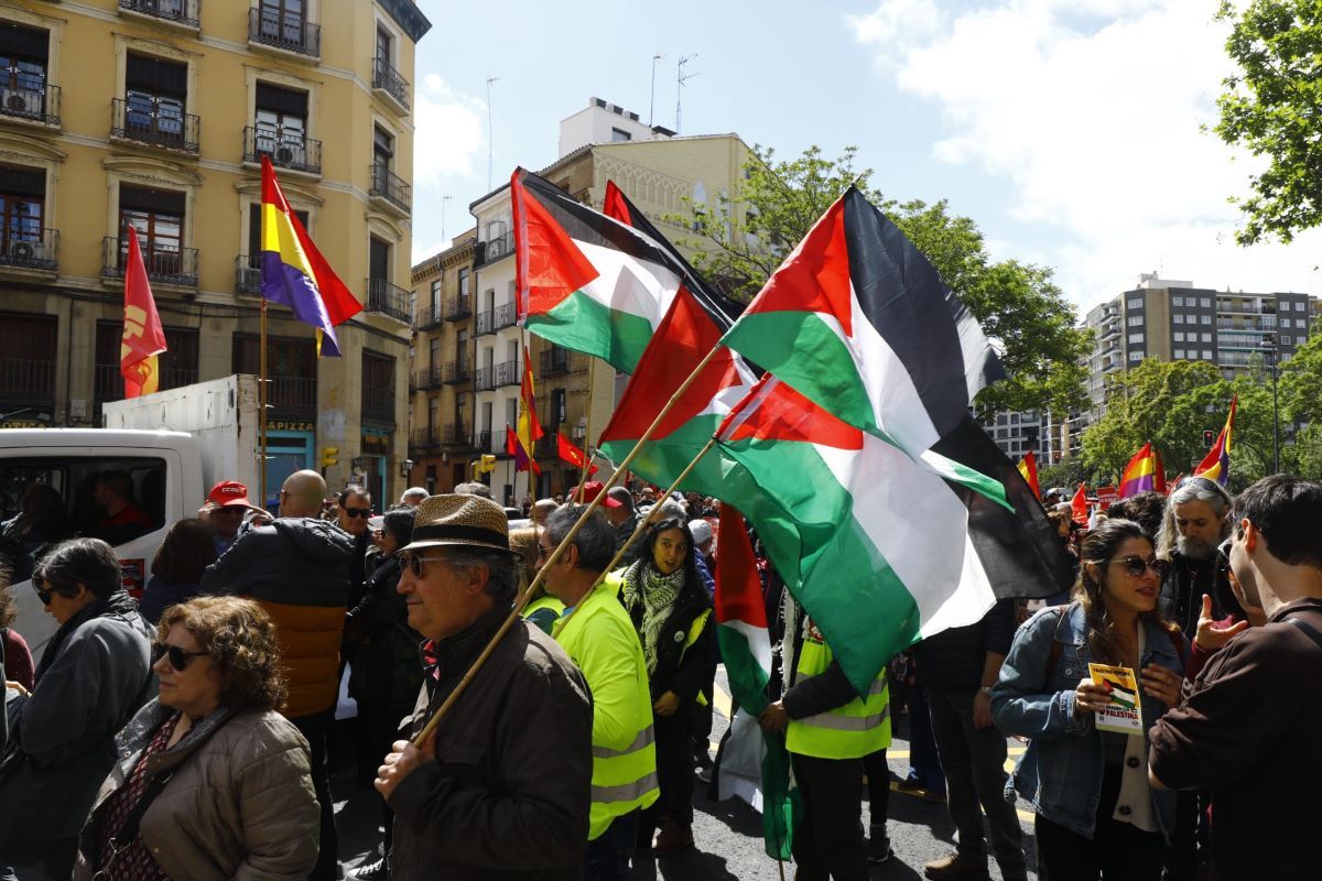 Manifestación del 1º de Mayo en Zaragoza