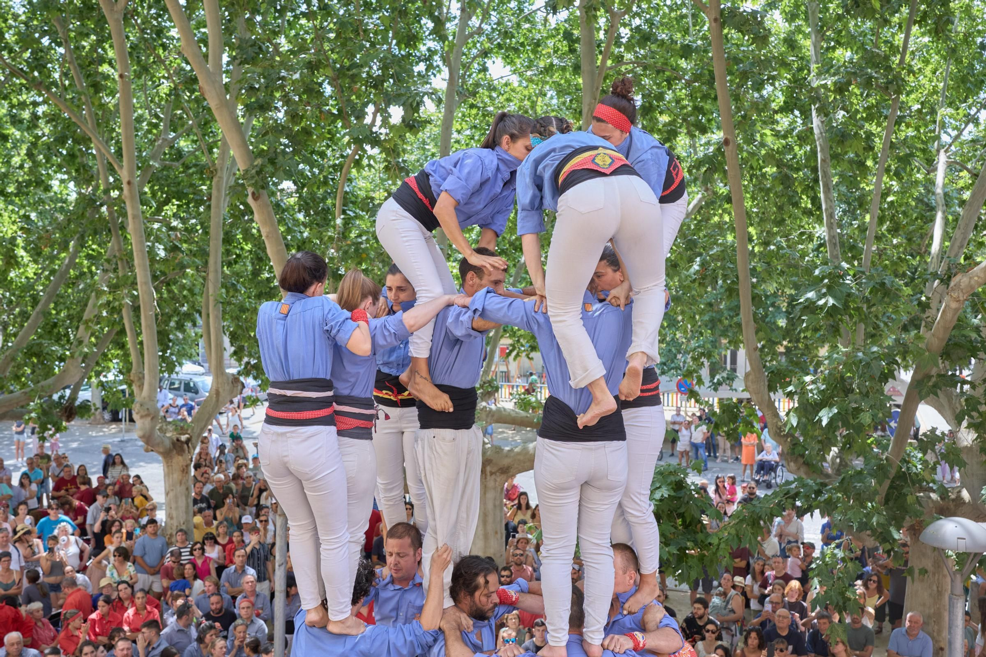 Festa Major de Salt: orgull Marrec a la diada castellera