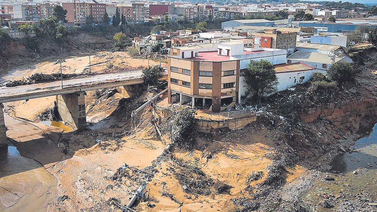 Punto de confluencia de los barrancos de Horteta y Poyo, en Torrent
