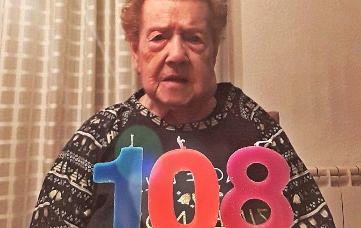 Filomena Penina Tomás compleix 108 anys després de viure dues pandèmies