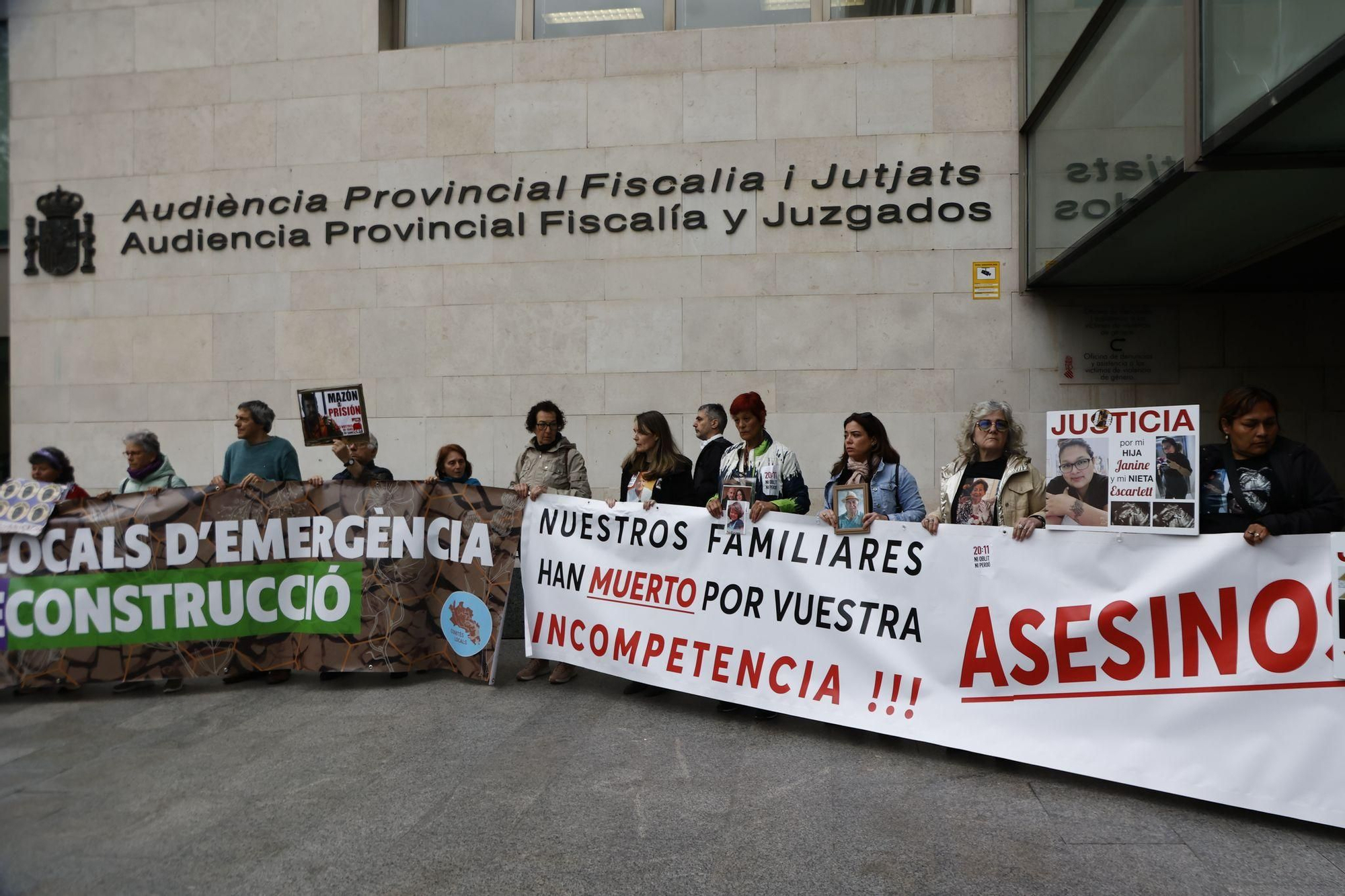La llegada de la exconsellera Pradas y Argüeso para declarar como imputados por la gestión de la dana