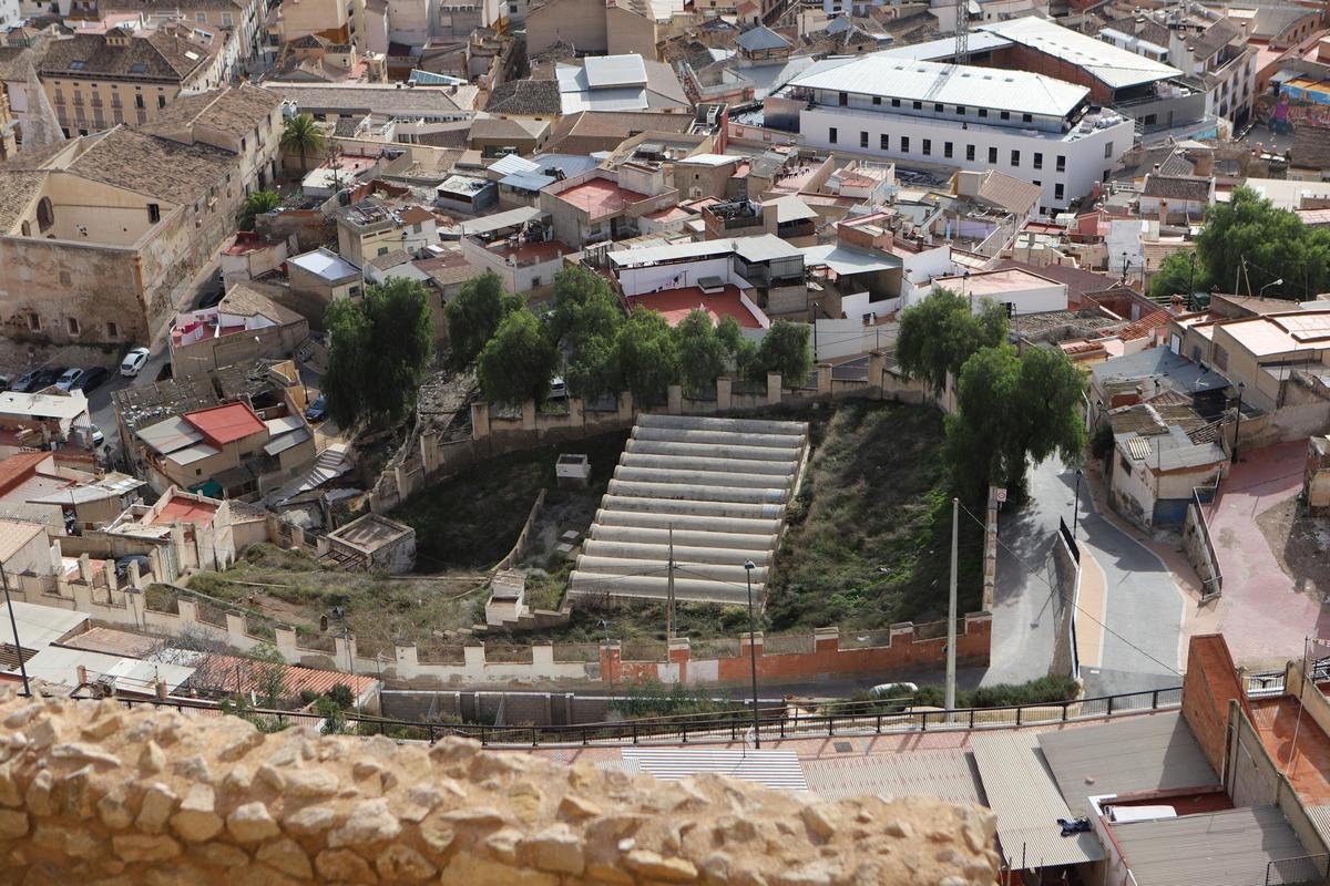 Depósitos de Santa María en su estado original.